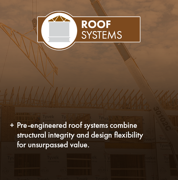 Pre-engineered roof systems combine structural integrity and design flexibility for unsurpassed value